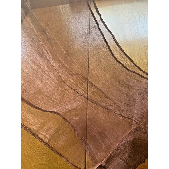 Wayne Kleski Organza Flapper Glass Bead Fringe Sequined Scarf Vintage Designer - Picture 9 of 9